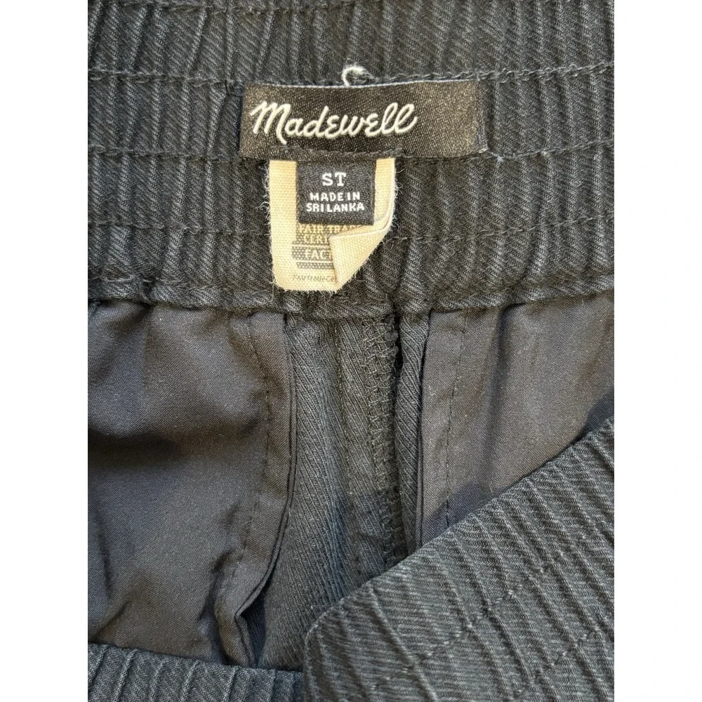 Madewell Black Wide Leg Pull On Pants Size Small Tall Viscose Lyocell Trousers - Picture 7 of 11